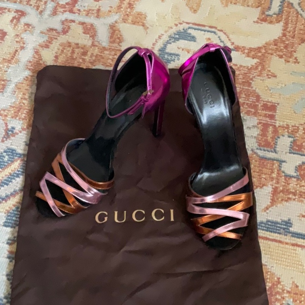Gucci Sand Pelle S Cuoio Glow Light - Pink Metallic